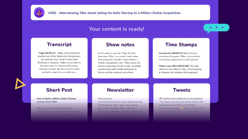 podcast to blog post A.I