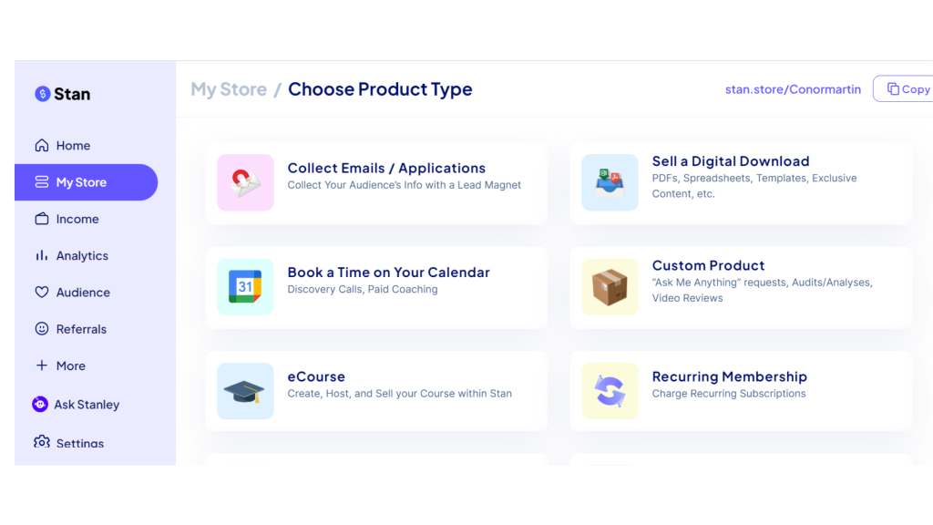stan store online courses