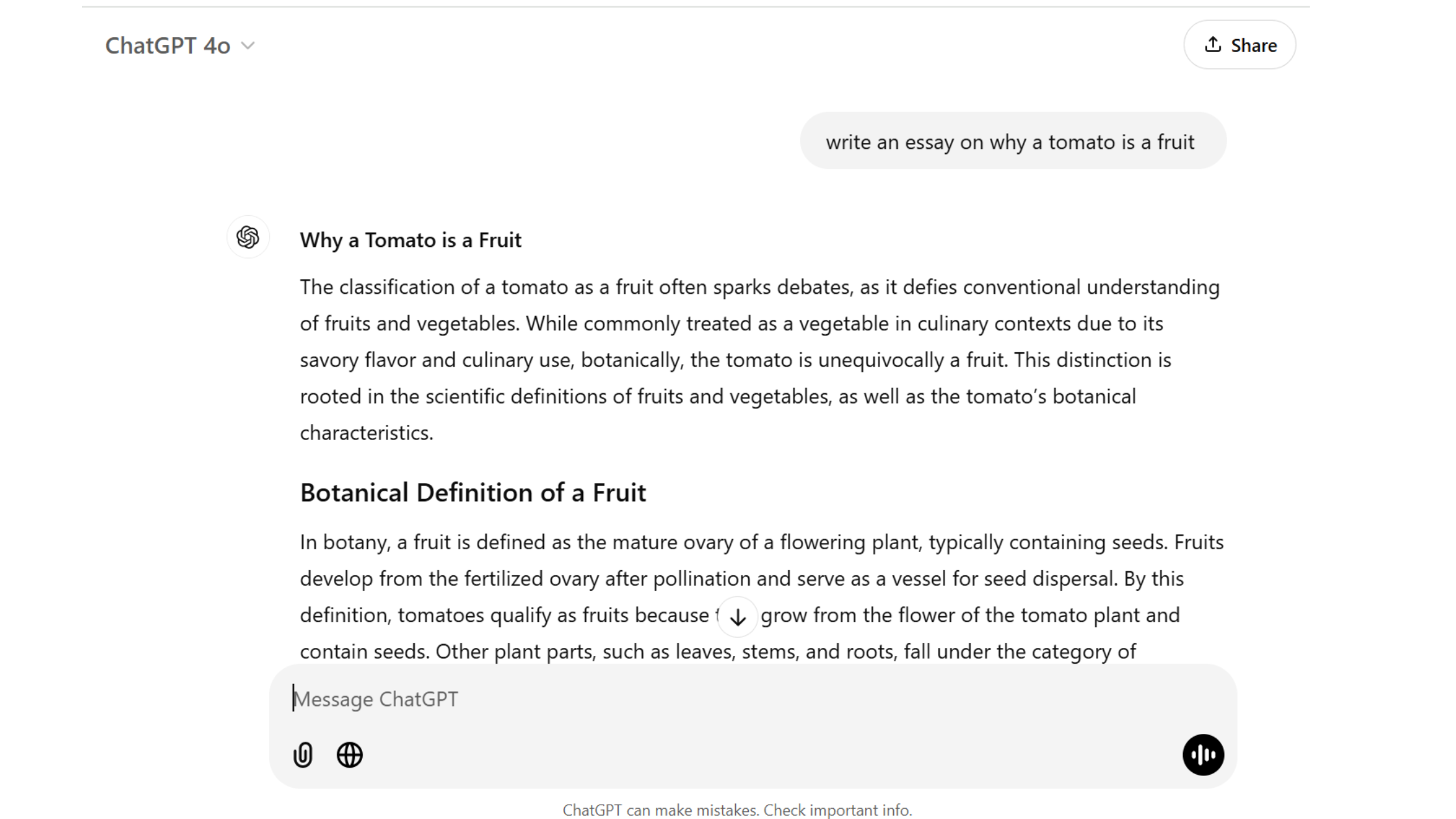 ChatGPT essay example