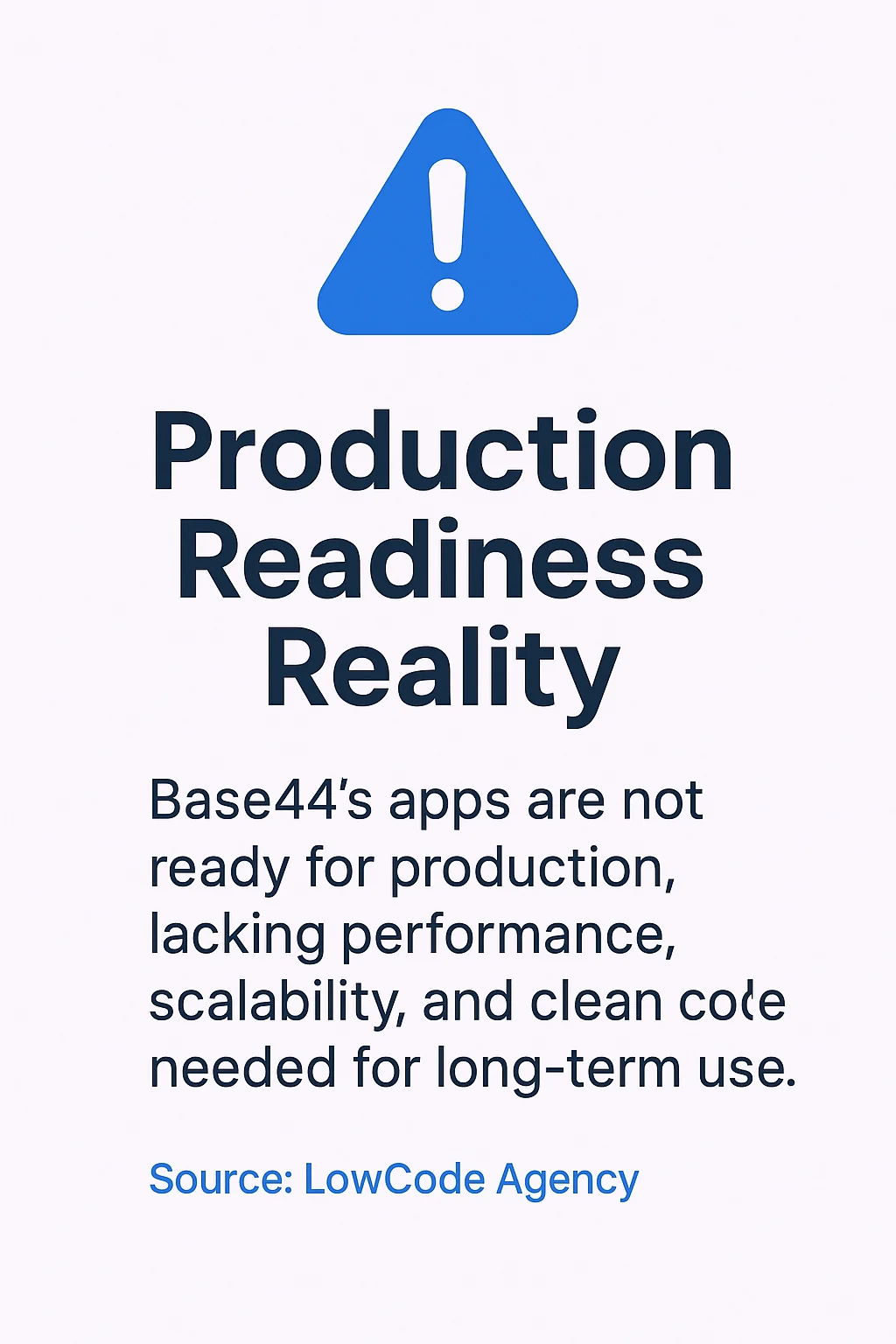 Production Readiness Reality